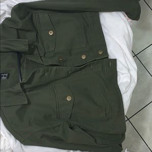 Olive Green Jeans Jacket